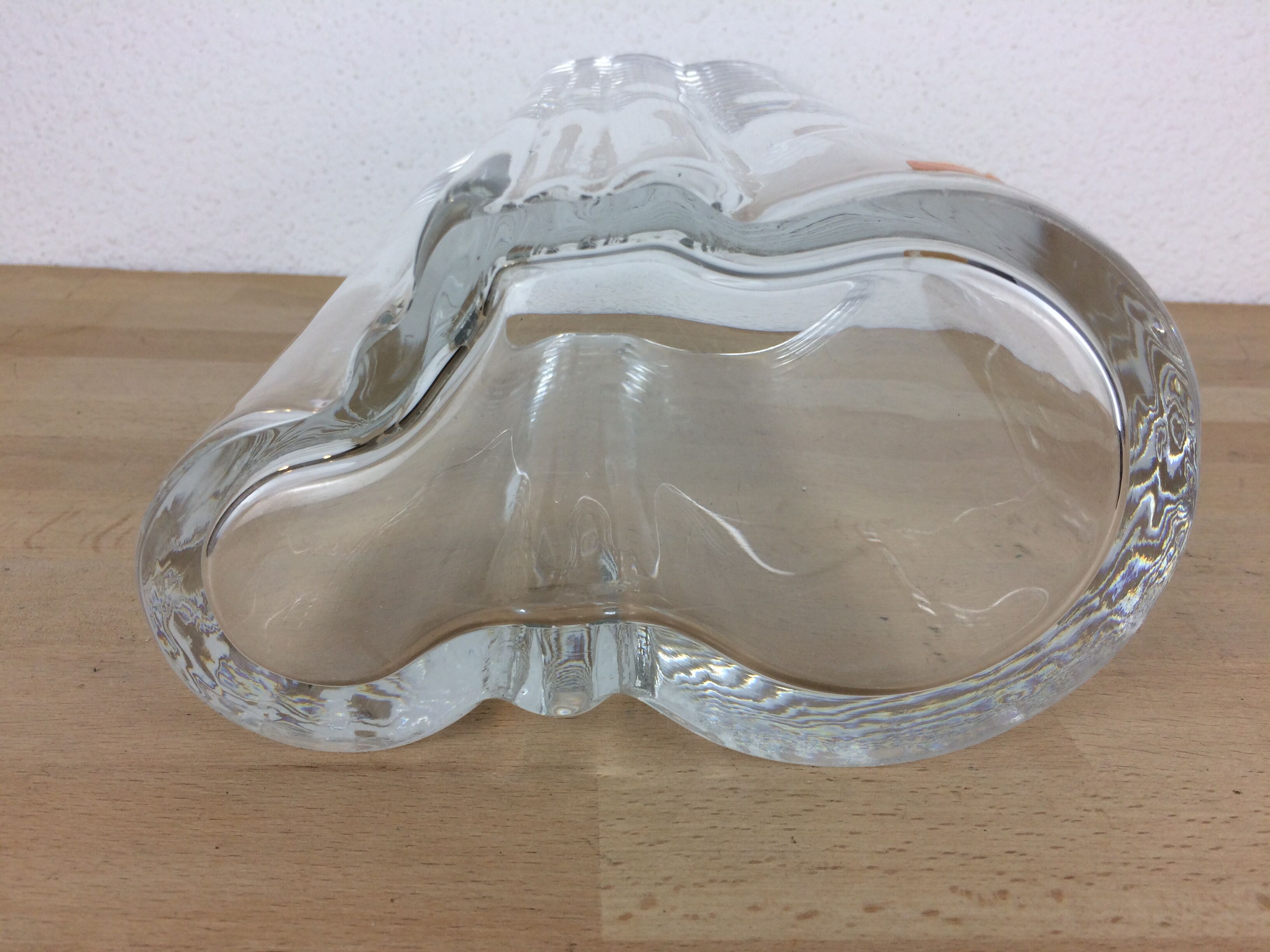 Vase Orrefors in crystal 27 cm, Scandinavian