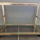 Television storage unit hi-fi video metal gold glass Pierre Vandel Paris 1970