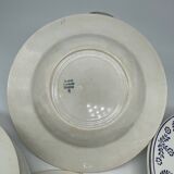 Set of 10 Nuneville flat and soup plates from 1890