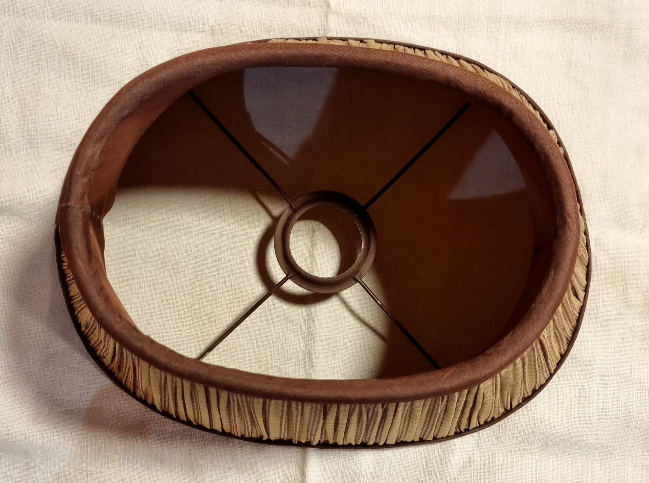 Pleated silk lampshade