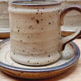 Set 6 cups Espresso sandstone