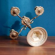 Brass chandelier, French candelabra of the 30s