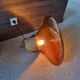 Brokis Muffins Design Lamp, large model 60cm, amber glass, solid wood