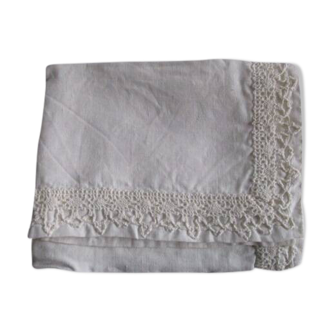 Old embroidered cradle pillowcase