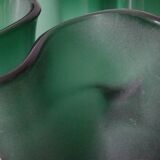 Vintage Italian blown glass handkerchief vase