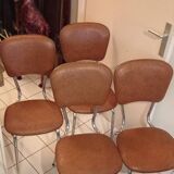 Set of 4 vintage chairs from the 70s/80s stamped