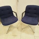 Paire de fauteuils Randall buck