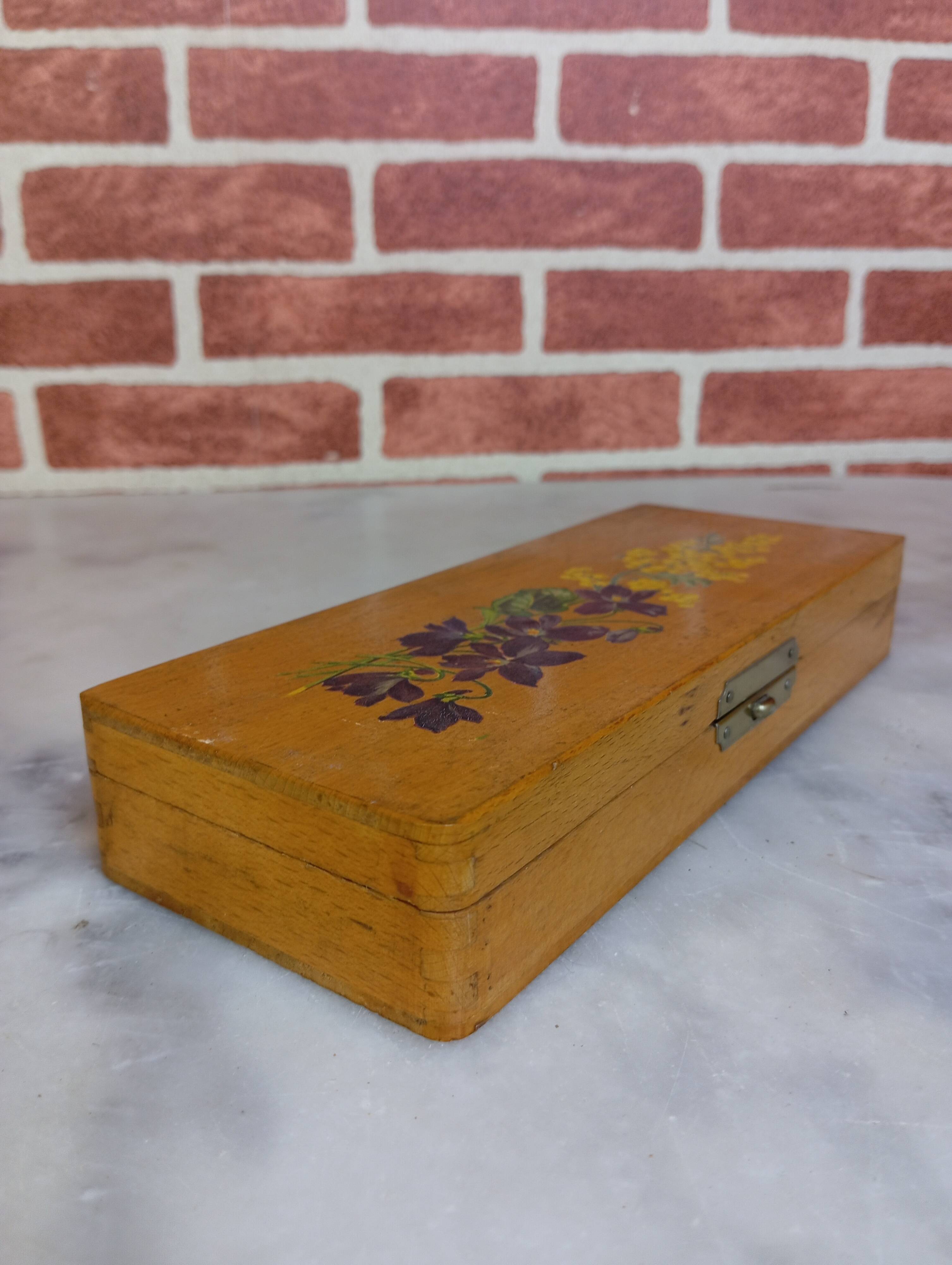 Wooden pencil case