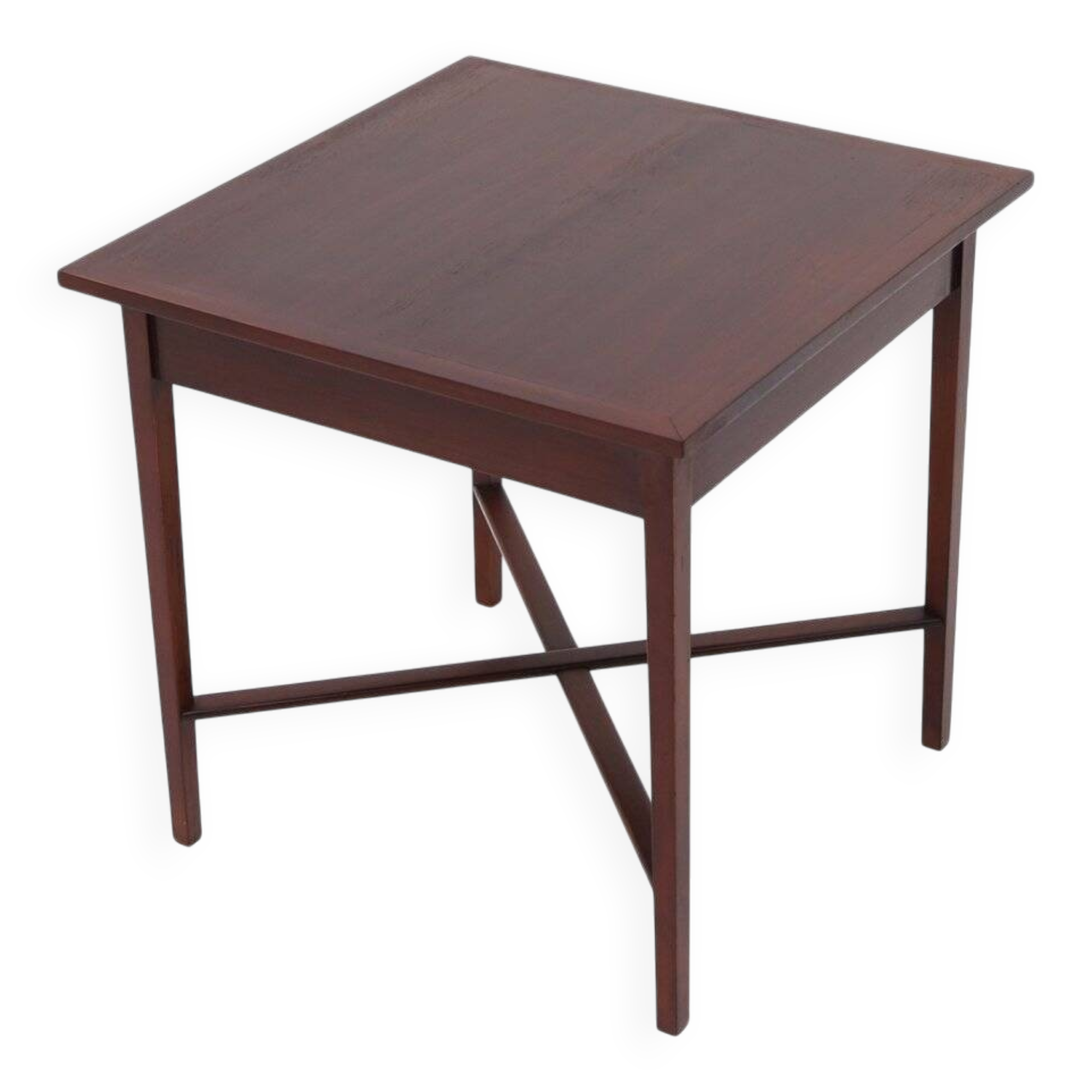 Square wooden table, 1940s.