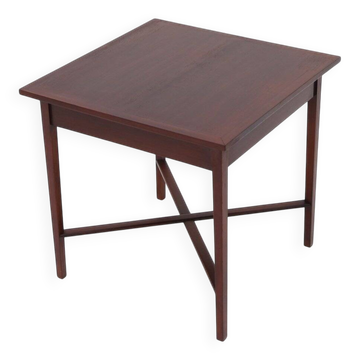 Table carrée en bois, années 1940