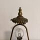 Antique Bouillotte Table Lamp Brass Chiseled Louis XVI Style
