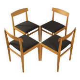 Classic Scandinavian dining chairs from the 1960s, set of 4