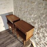 Pair of 70's bedside tables
