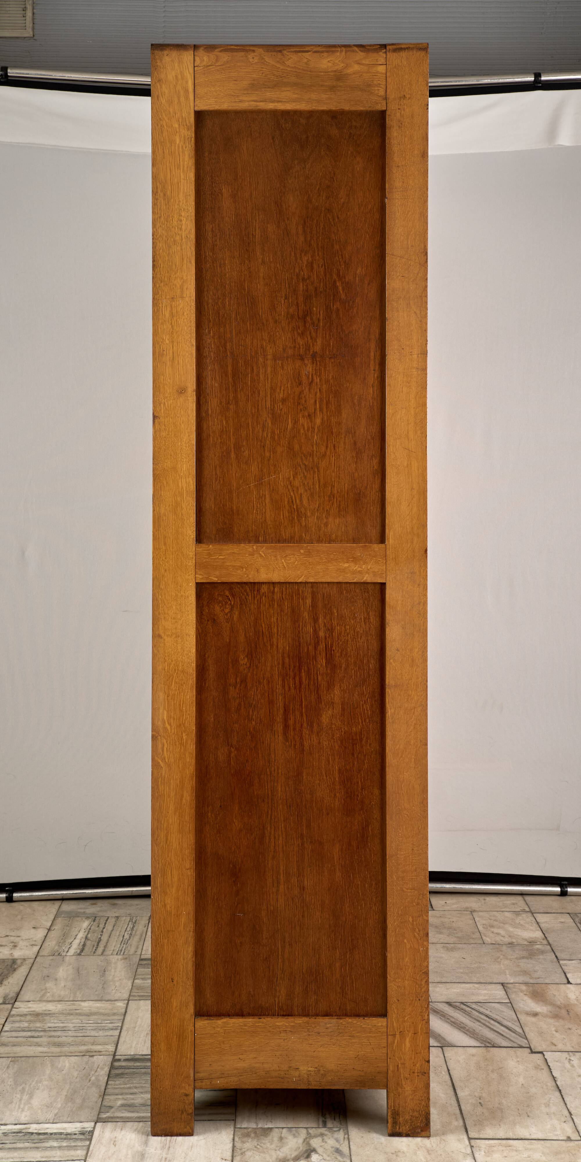 Vintage Wooden Wardrobe, 1930s, Czechoslovakia
