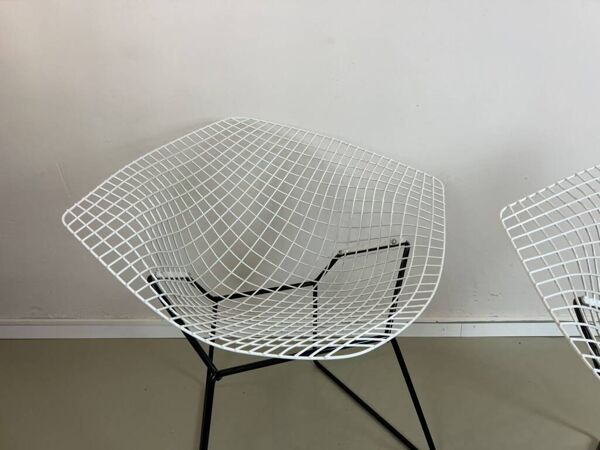 Deux fauteuils Diamond de Harry Bertoia pour Knoll mid-century années 70