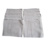 10 large antique damask napkins