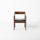 Fauteuil en palissandre et cuir noir, par J. Norgaard, Danemark, années 1960.