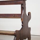 Antique Gothic Church Benches, Late 1800s – Set of 4 Pine Wood Pew Benches
