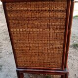 Commode rotin et bambou