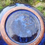 Pitcher in ceramic blue 5-litre varnished
