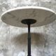 Round marble bistro table and cast iron base