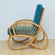 Mid Century garden rattan Armchair, 1960s