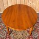 Louis XVI style dining table in cherry wood with extension.
