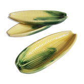 Ensemble vintage de trois plats pour les épis de maïs Stanford (Ohio) dans les années 40-50
