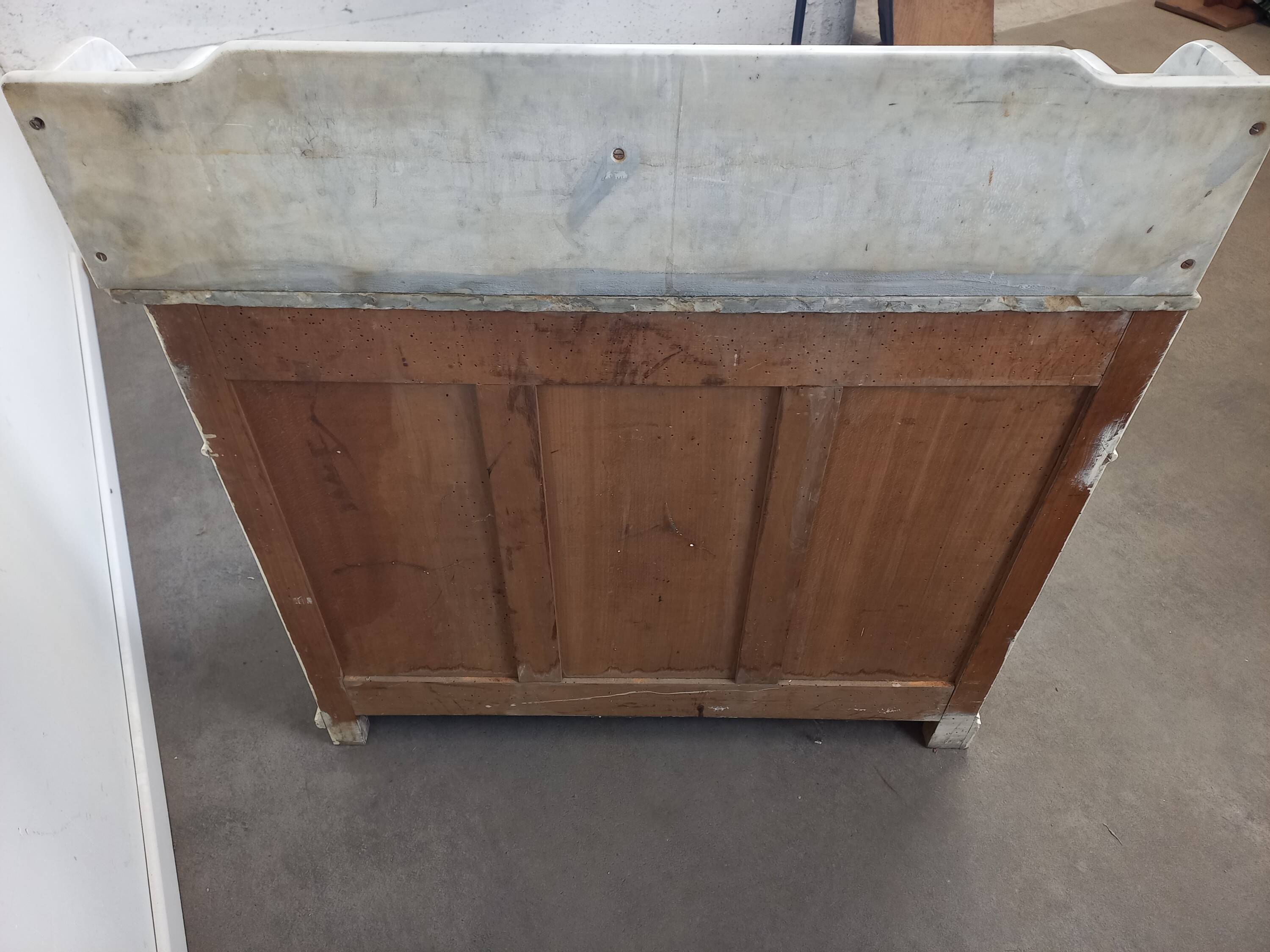 Marble top bathroom cabinet