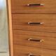 Modernist chest of drawers with 4 drawers in wood - 1950s/60s