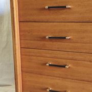 Modernist chest of drawers with 4 drawers in wood - 1950s/60s