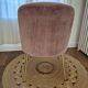 Fauteuil torre 1961 – modèle da vinci 02 – velours rose pâle