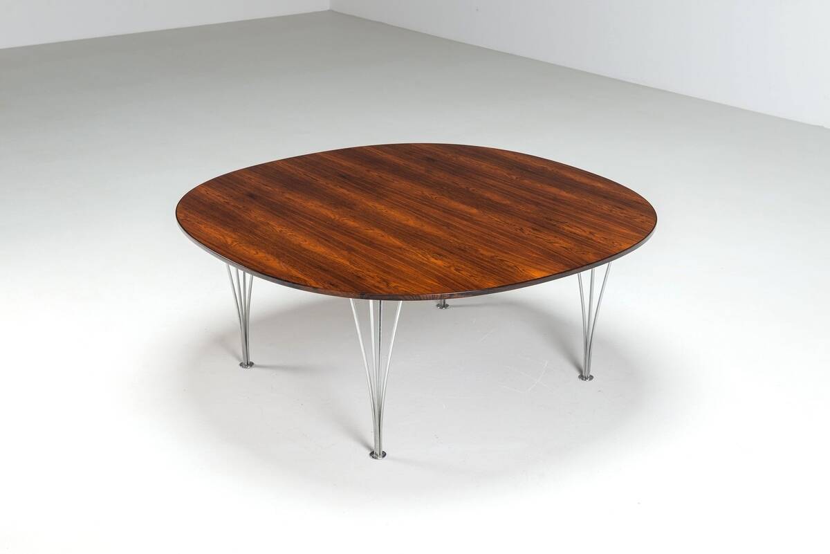Piet Hein & Bruno Mathsson Superellipse coffee table Fritz Hansen Denmark 1968