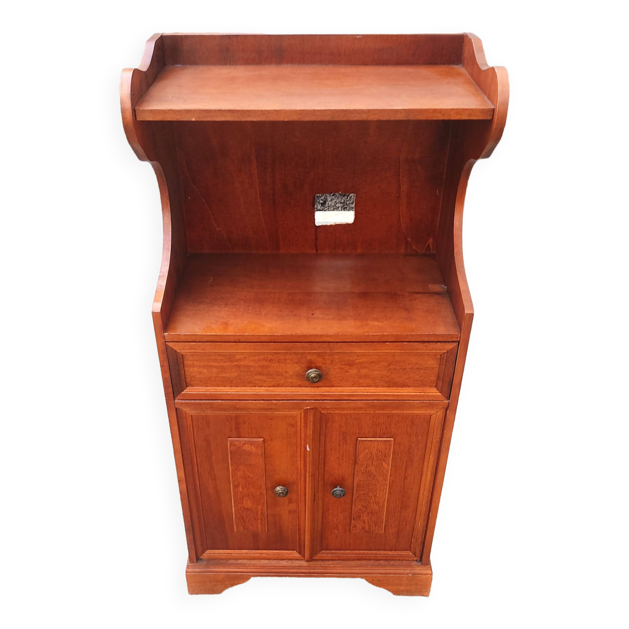 Cherry wood bedside table, Louis-Philippe style