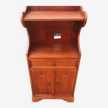 Cherry wood bedside table, Louis-Philippe style