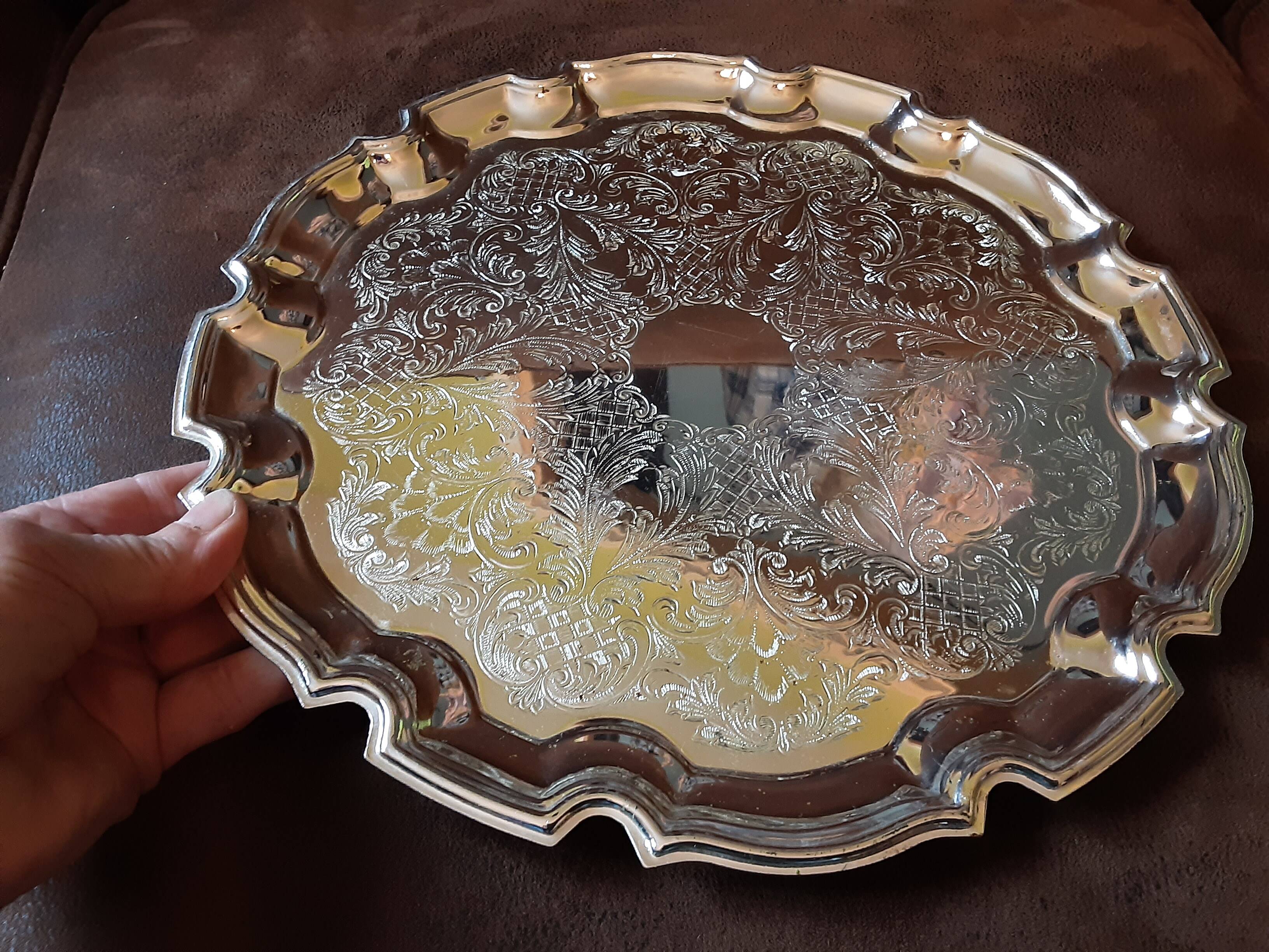 Large original stainless steel dish