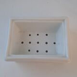 Old white porcelain soap dish