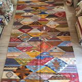 Berber kilim carpet of Taznakht