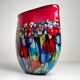 Vintage Murano Glass Vase Murrine, Italy, 1980s