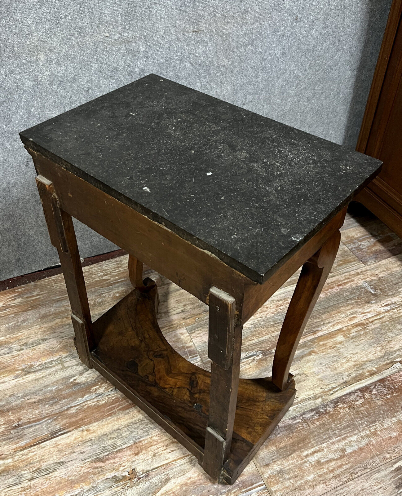 Console d'apparat époque restauration en acajou vers 1820