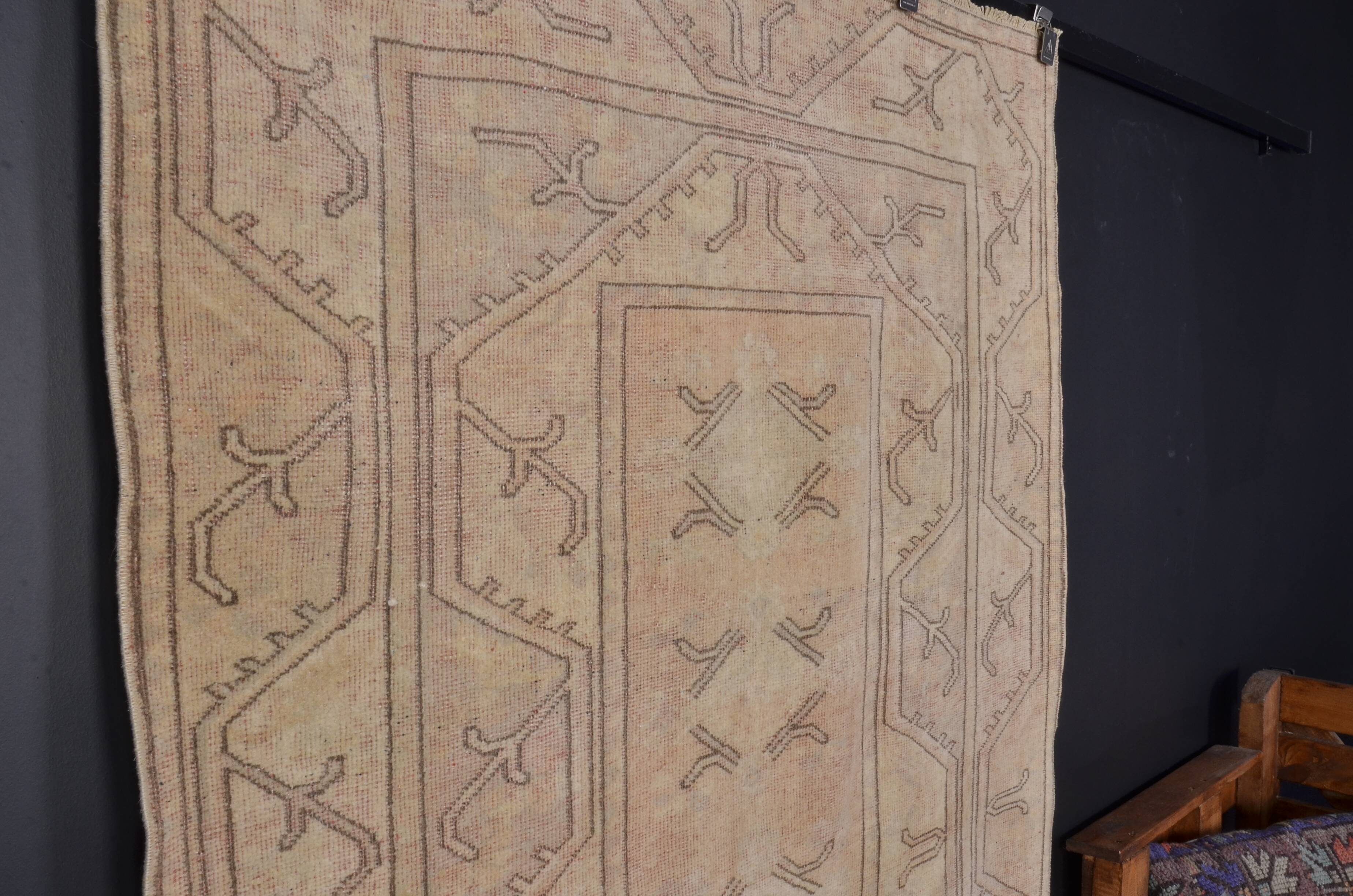 Oushak Floor Vintage Turkish Rug sku2426