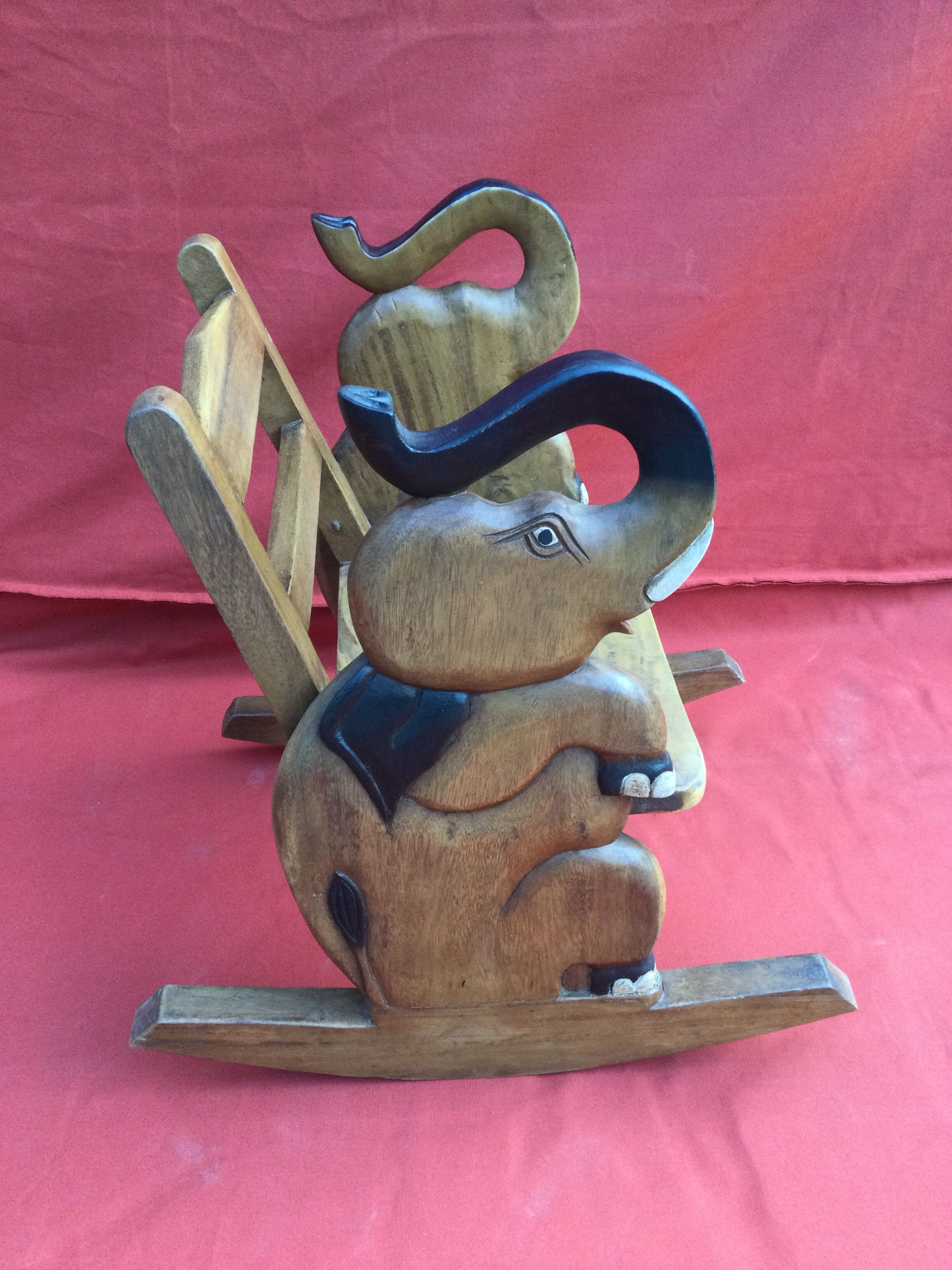 Elephant child rocking chair