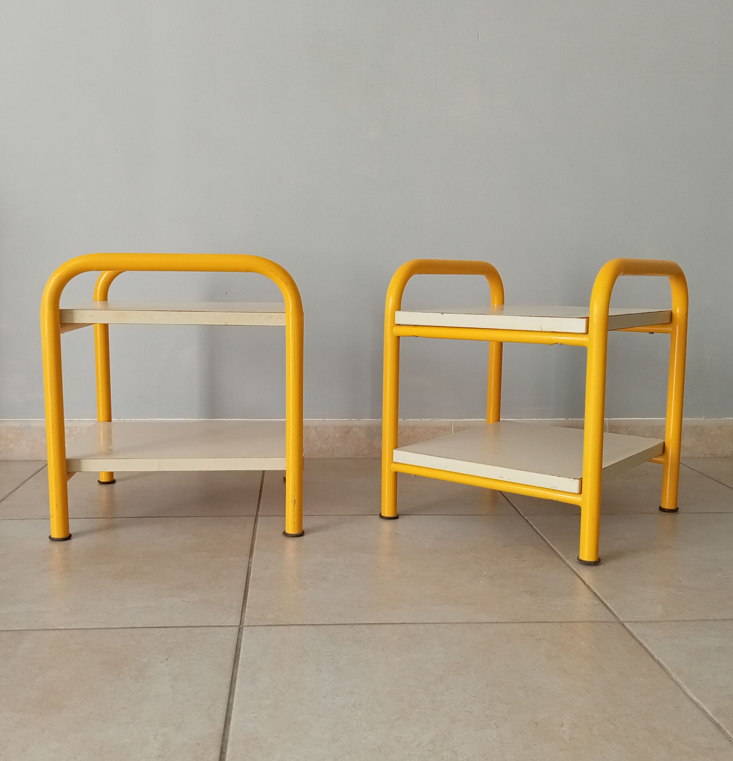 Pair of 80s bedside tables