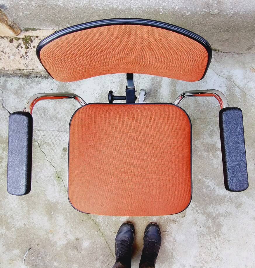 Vintage fabric office chair by Hag Oslo Norway