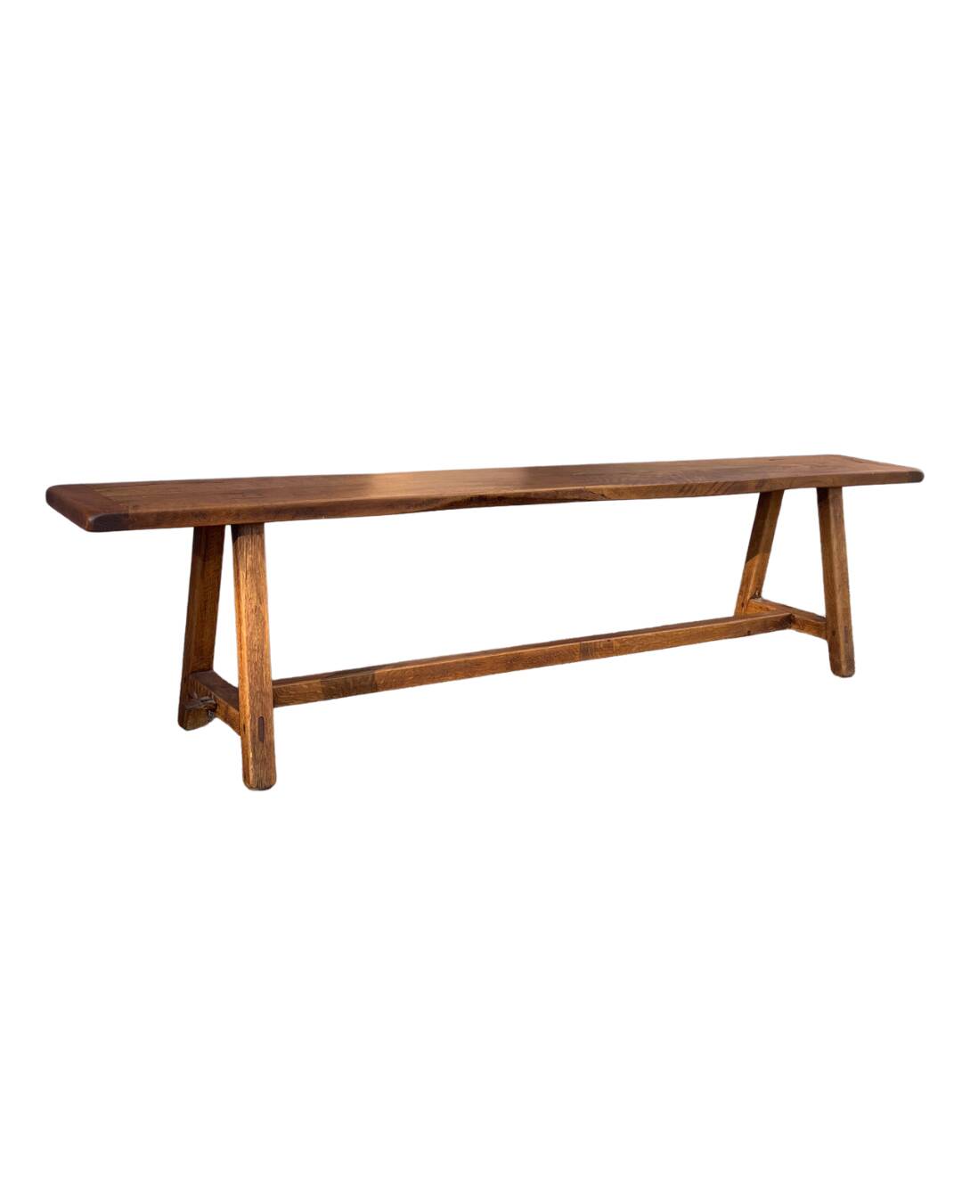 Solid wood bench - wild apple wood