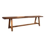 Solid wood bench - wild apple wood