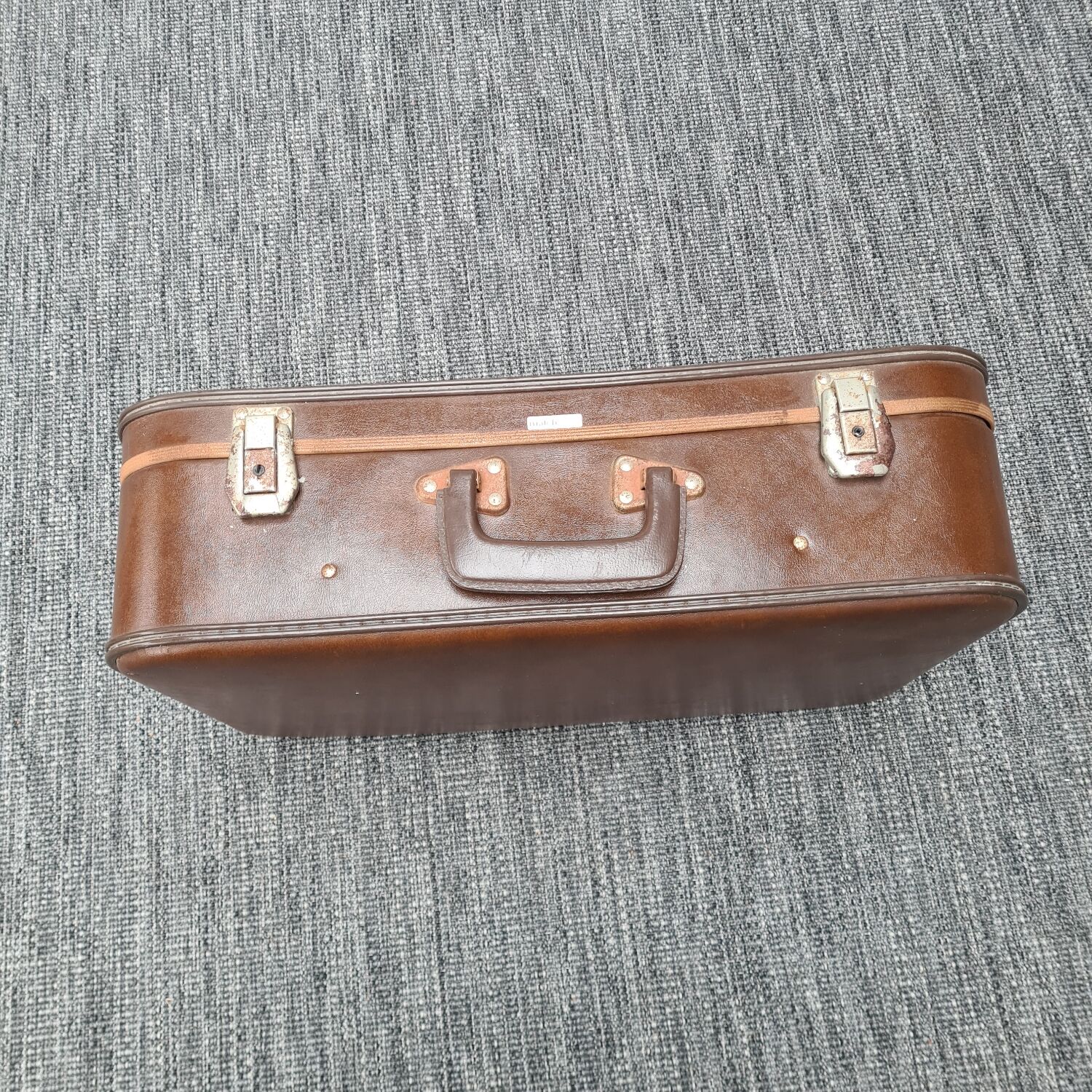 Brown leather suitcase: Europa Match