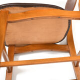 Set of 4 danish dining chairs in teak and beech 1950