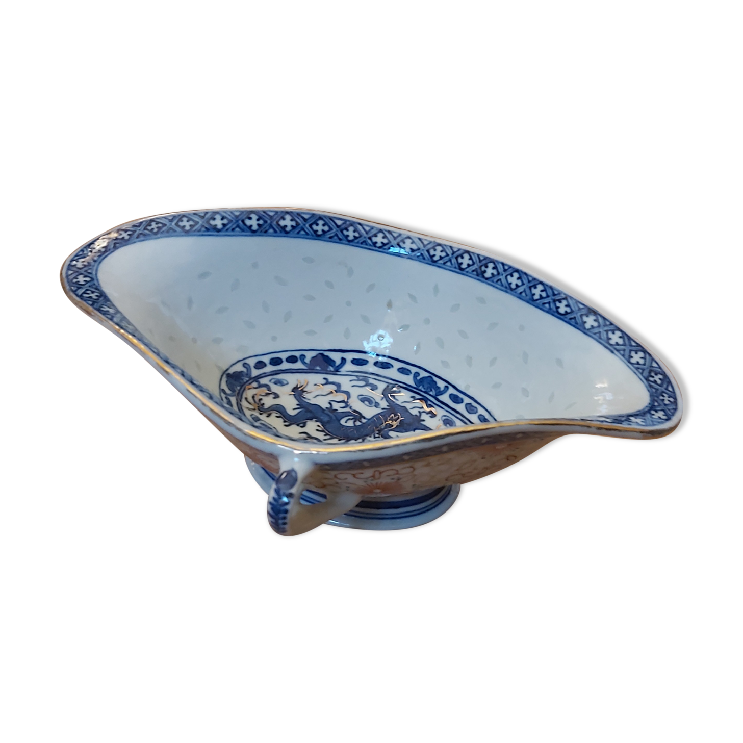 Chinese porcelain sausage called rice seed from the 1960s