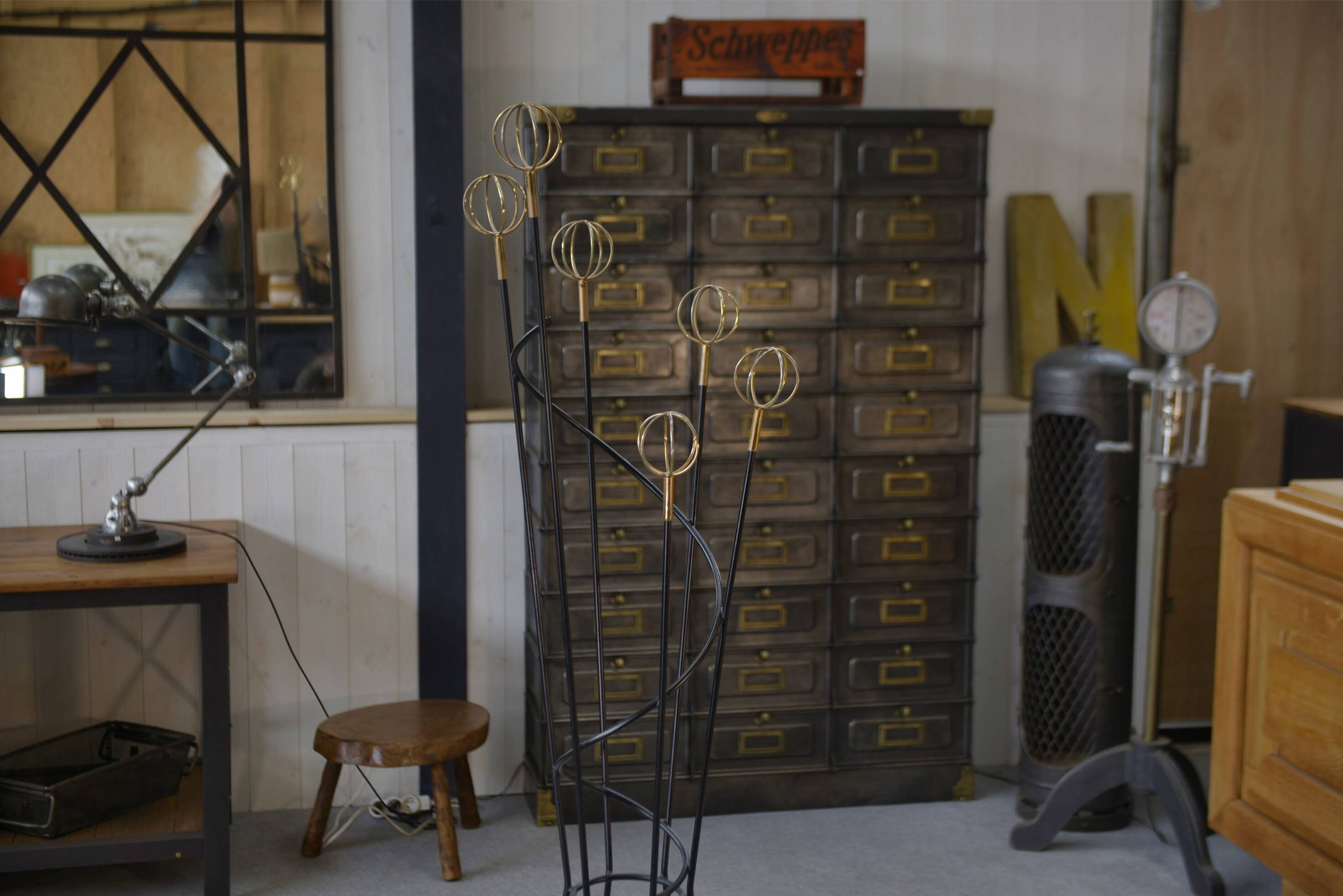 "Astrolabe" coat rack by Roger Feraud, 1960